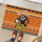 Tigers Rugby Xmas Rubber Doormat Australia NRL Mascot
