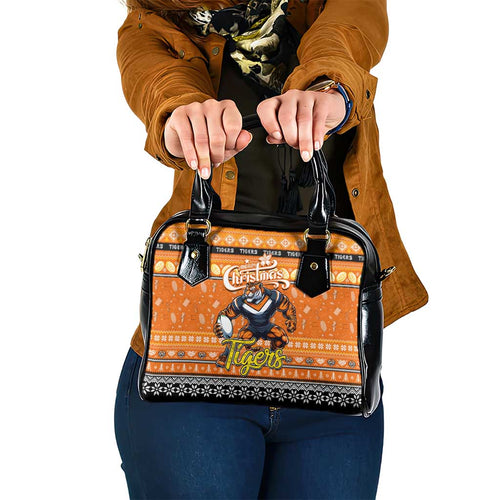 Tigers Rugby Xmas Shoulder Handbag Australia NRL Mascot