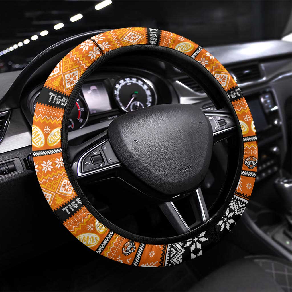 Tigers Rugby Xmas Steering Wheel Cover Australia NRL Mascot