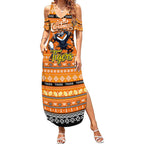 Personalized Tigers Rugby Xmas Summer Maxi Dress Australia NRL Mascot