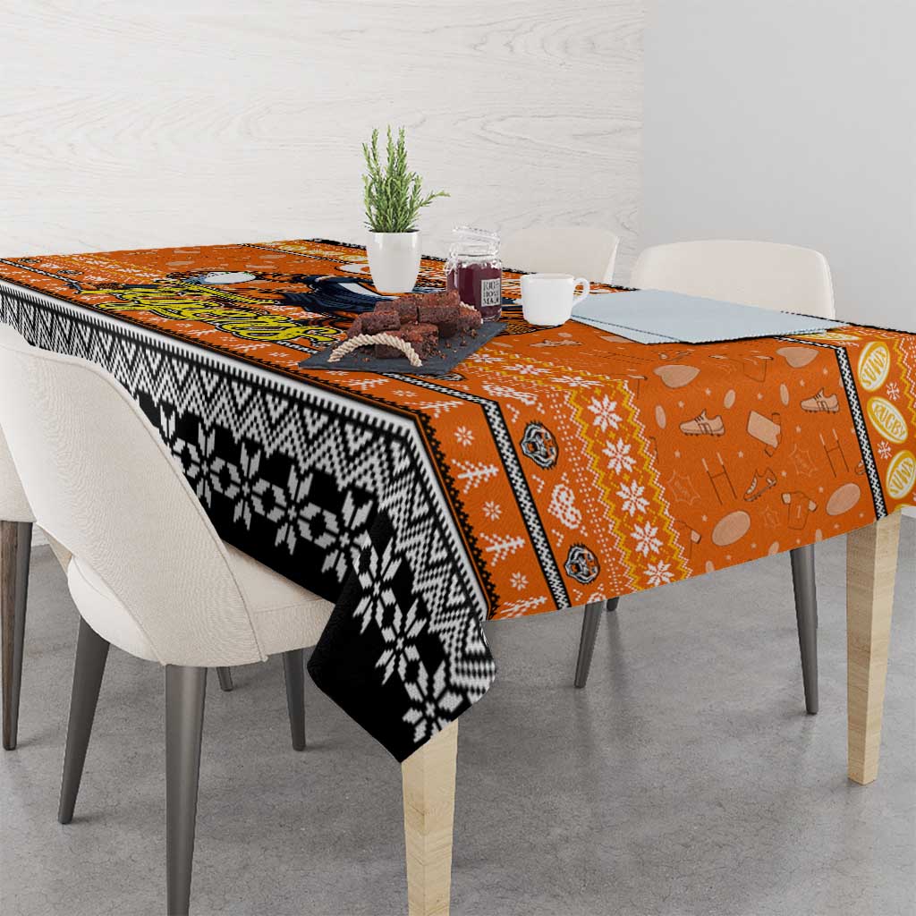 Tigers Rugby Xmas Tablecloth Australia NRL Mascot