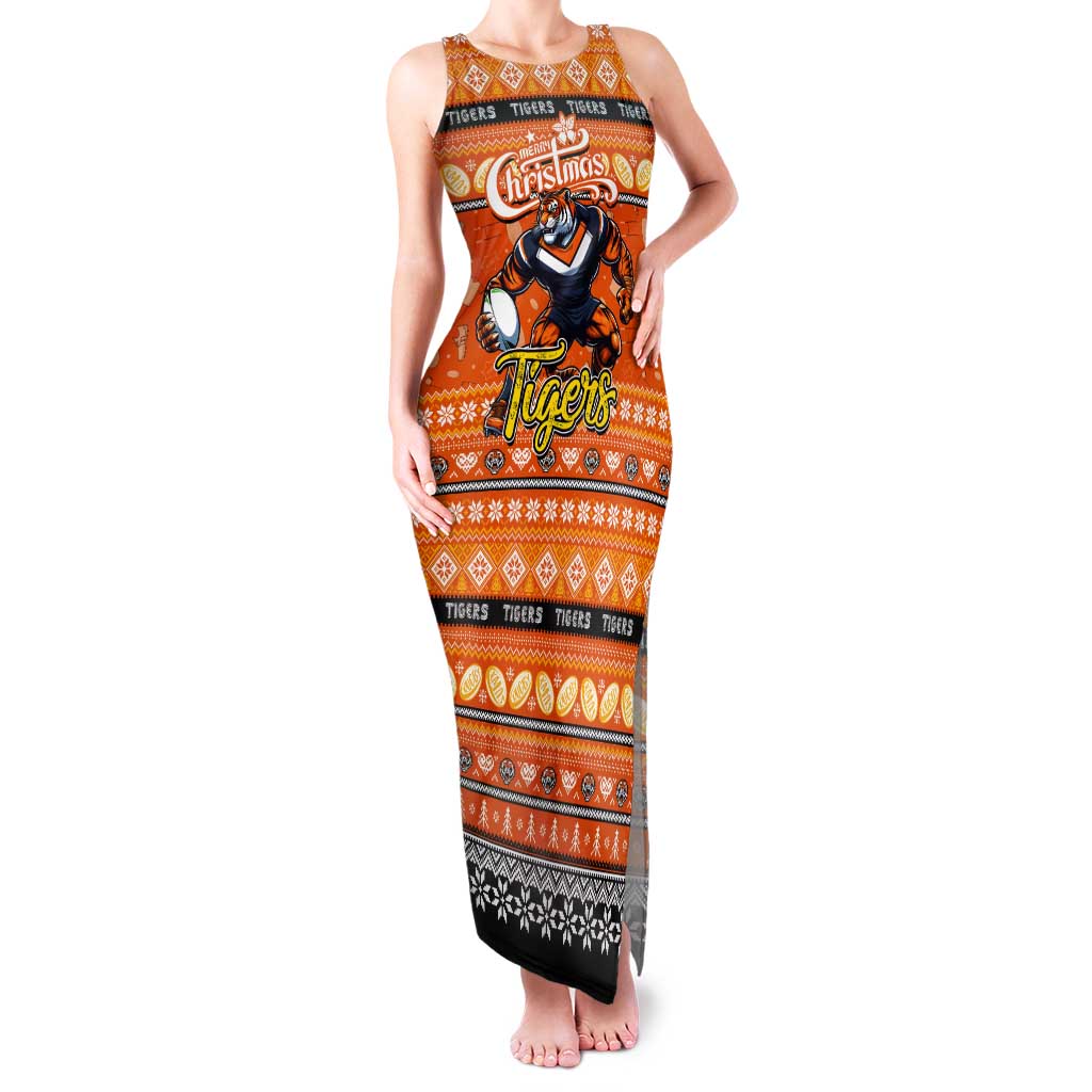 Personalized Tigers Rugby Xmas Tank Maxi Dress Australia NRL Mascot