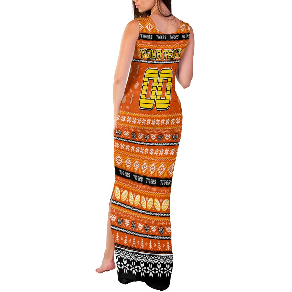 Personalized Tigers Rugby Xmas Tank Maxi Dress Australia NRL Mascot