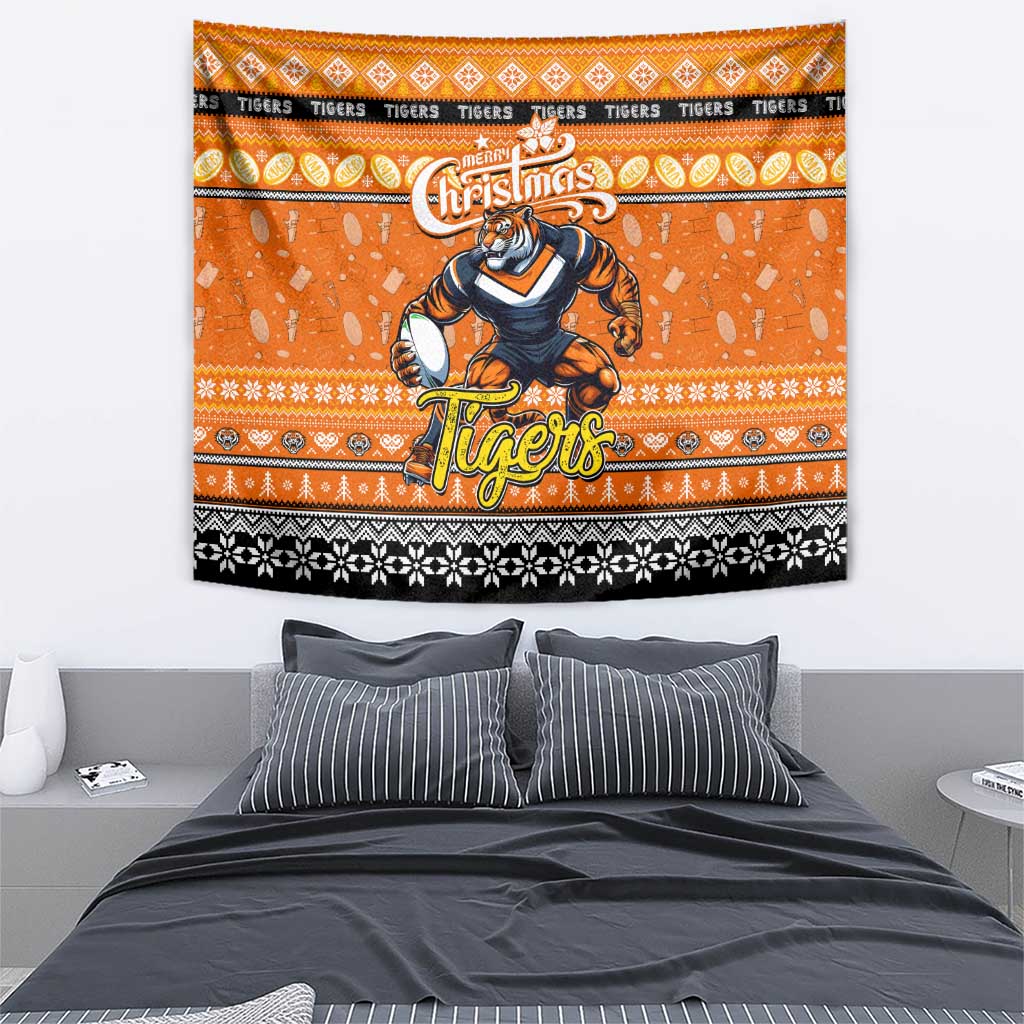 Tigers Rugby Xmas Tapestry Australia NRL Mascot