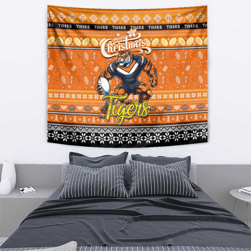 Tigers Rugby Xmas Tapestry Australia NRL Mascot