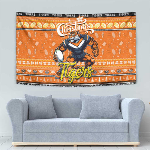 Tigers Rugby Xmas Tapestry Australia NRL Mascot