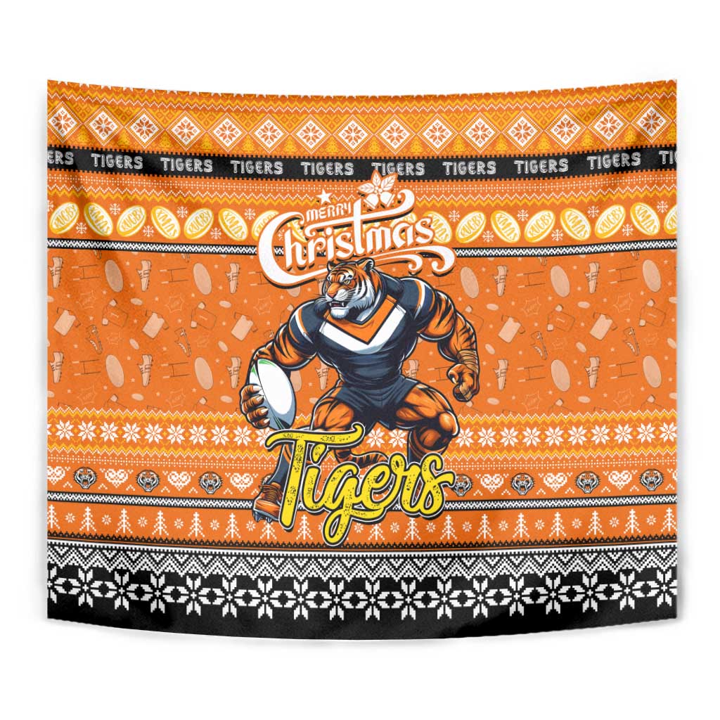 Tigers Rugby Xmas Tapestry Australia NRL Mascot