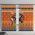 Tigers Rugby Xmas Window Curtain Australia NRL Mascot