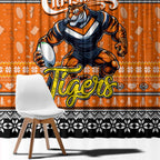 Tigers Rugby Xmas Window Curtain Australia NRL Mascot