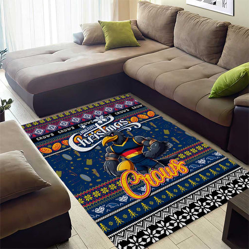 Crows Football Xmas Area Rug Australia AFL Mascot