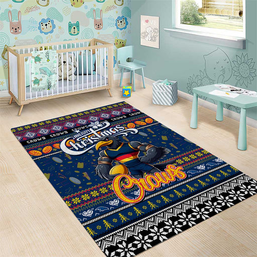 Crows Football Xmas Area Rug Australia AFL Mascot
