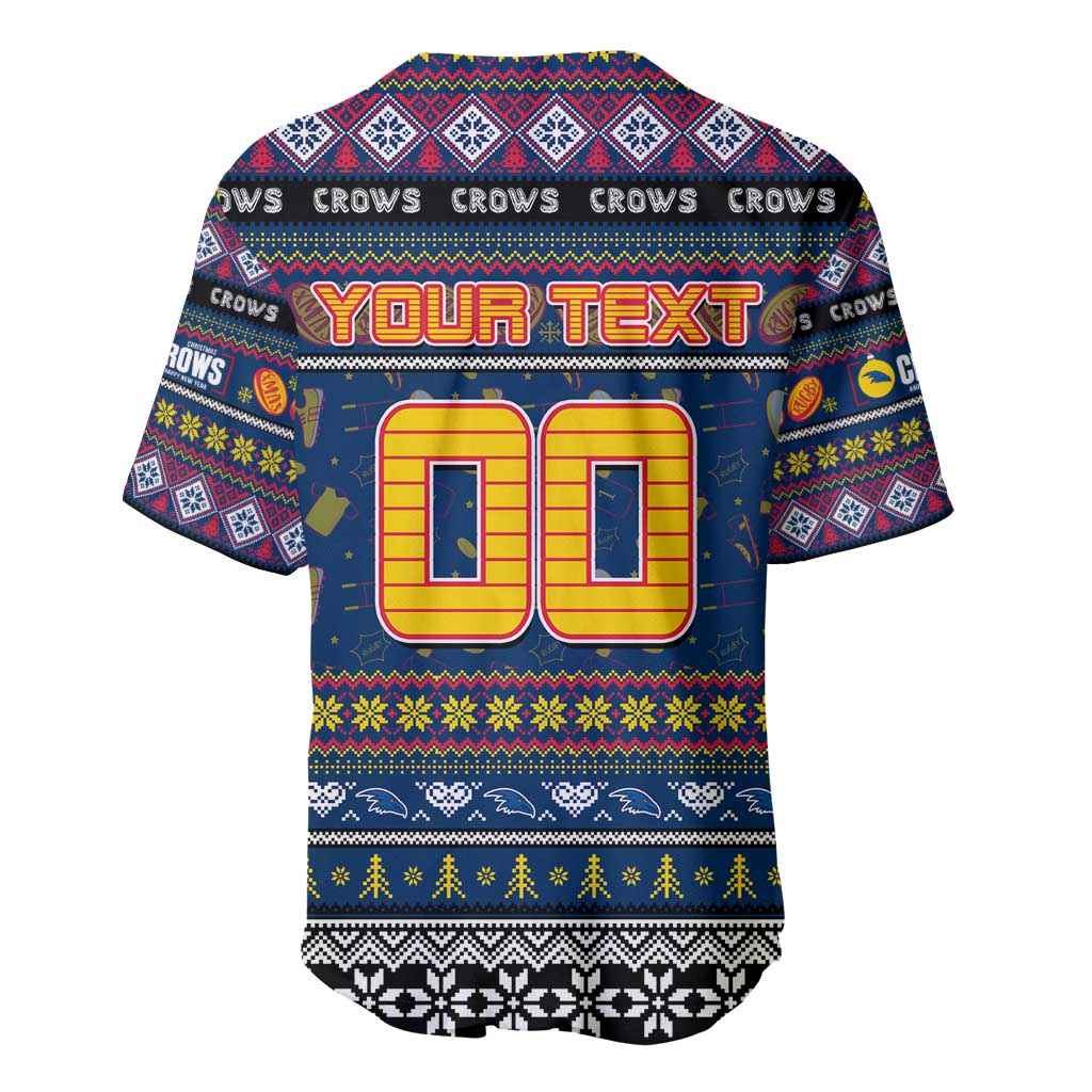 Personalized Crows Rugby Xmas Baseball Jersey Australia AFL Mascot
