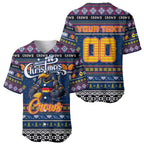 Personalized Crows Rugby Xmas Baseball Jersey Australia AFL Mascot