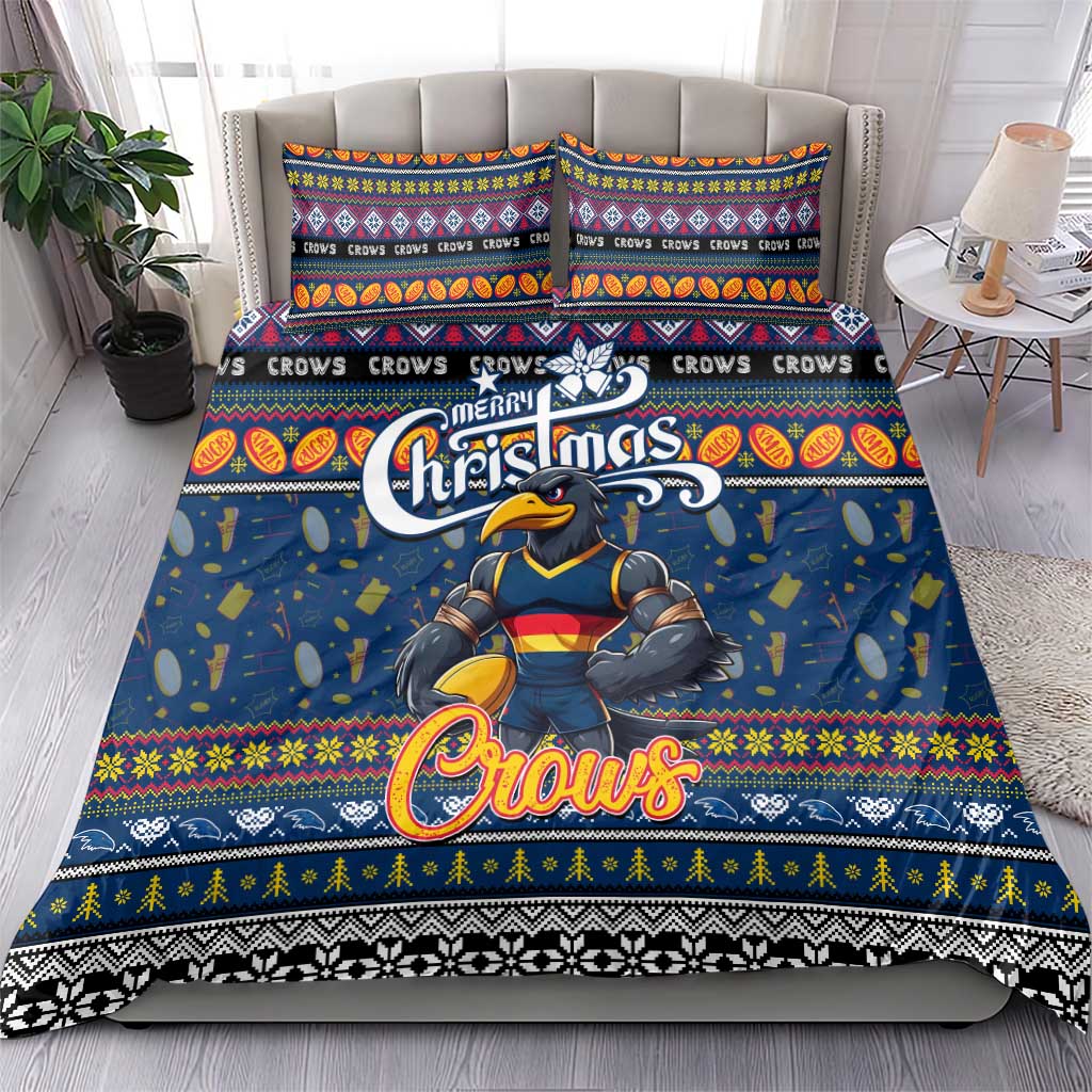 Crows Football Xmas Bedding Set Australia AFL Mascot