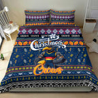 Crows Football Xmas Bedding Set Australia AFL Mascot