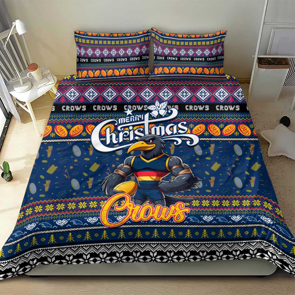 Crows Football Xmas Bedding Set Australia AFL Mascot