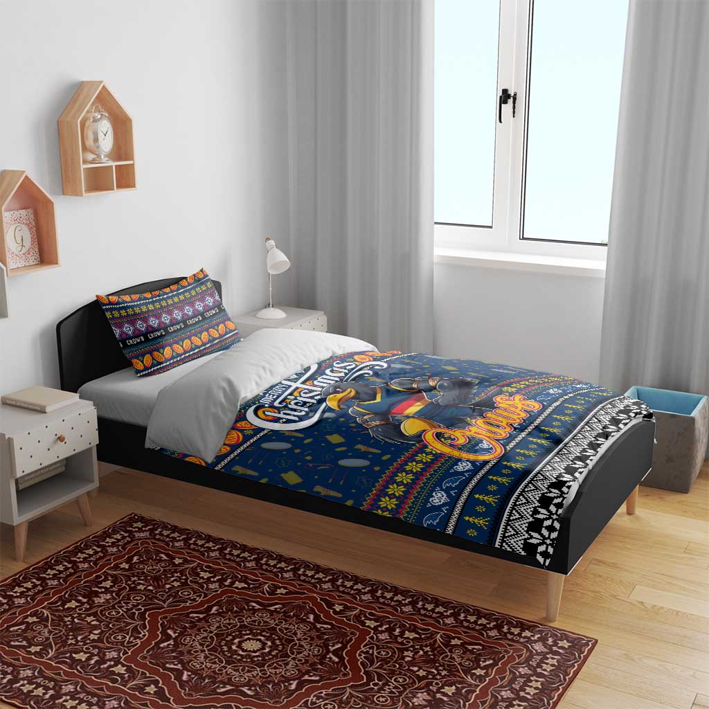 Crows Football Xmas Bedding Set Australia AFL Mascot