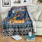 Crows Football Xmas Blanket Australia AFL Mascot
