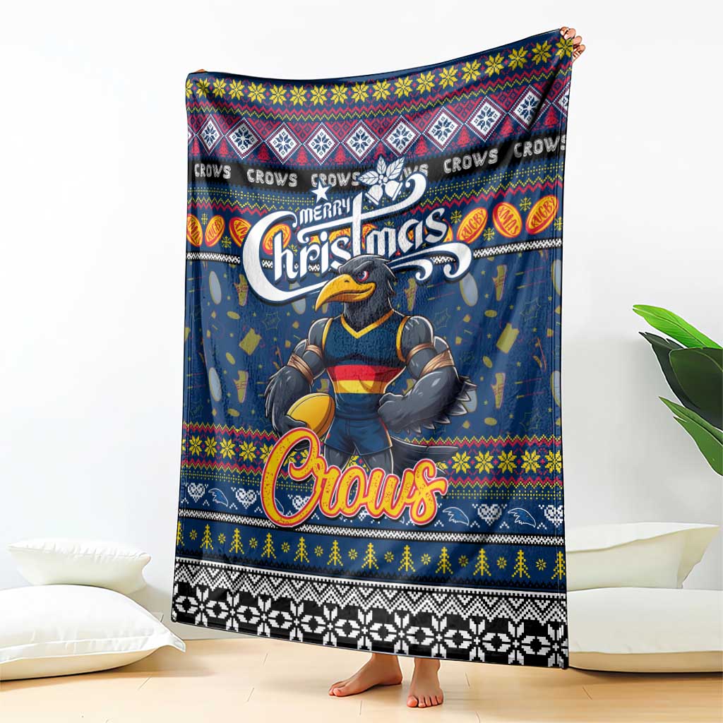 Crows Football Xmas Blanket Australia AFL Mascot