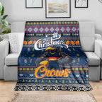 Crows Football Xmas Blanket Australia AFL Mascot