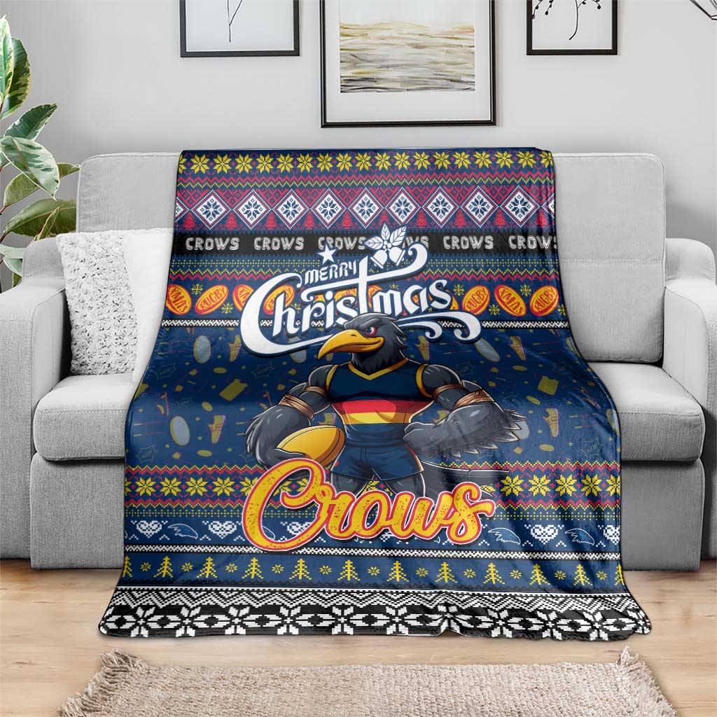 Crows Football Xmas Blanket Australia AFL Mascot
