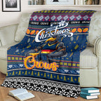Crows Football Xmas Blanket Australia AFL Mascot