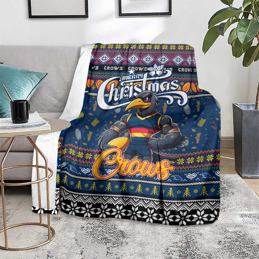 Crows Football Xmas Blanket Australia AFL Mascot