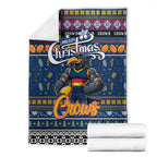 Crows Football Xmas Blanket Australia AFL Mascot