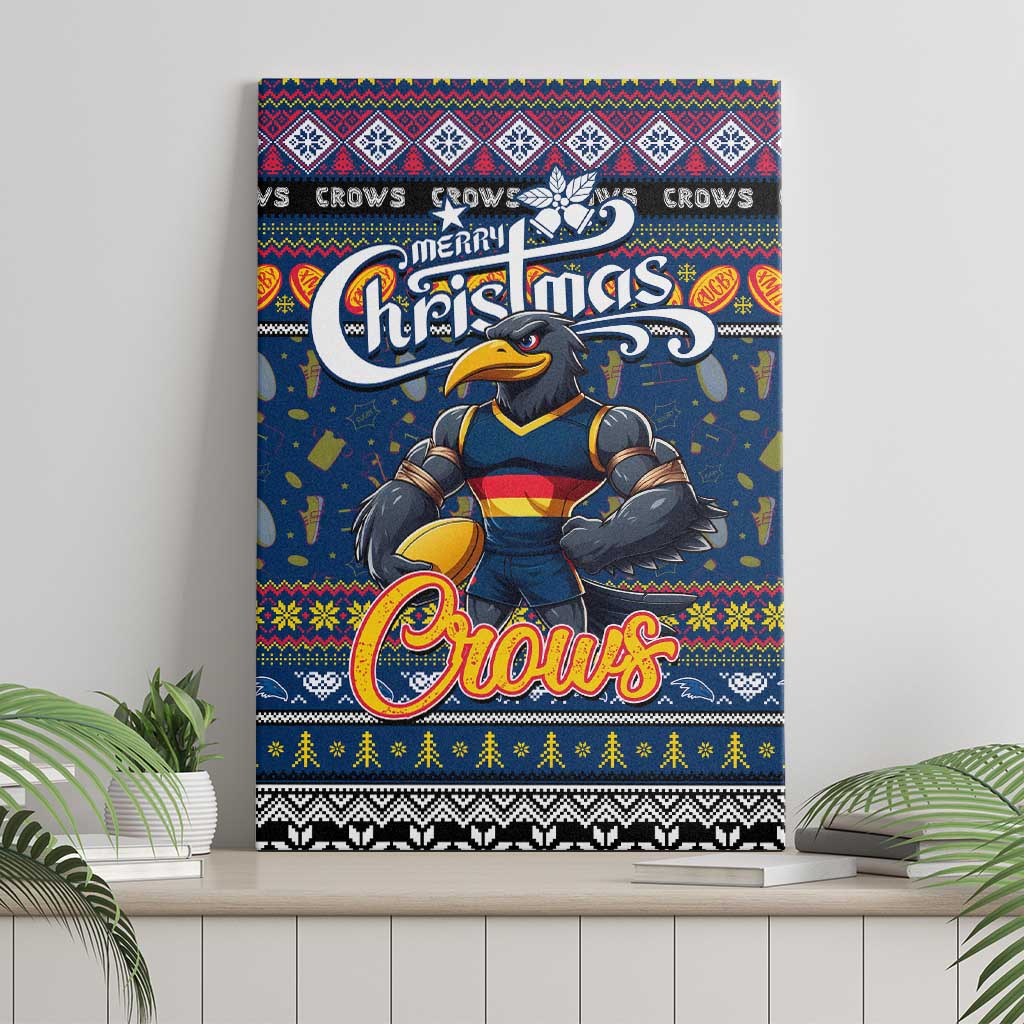 Crows Football Xmas Canvas Wall Art Australia AFL Mascot