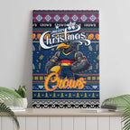 Crows Football Xmas Canvas Wall Art Australia AFL Mascot