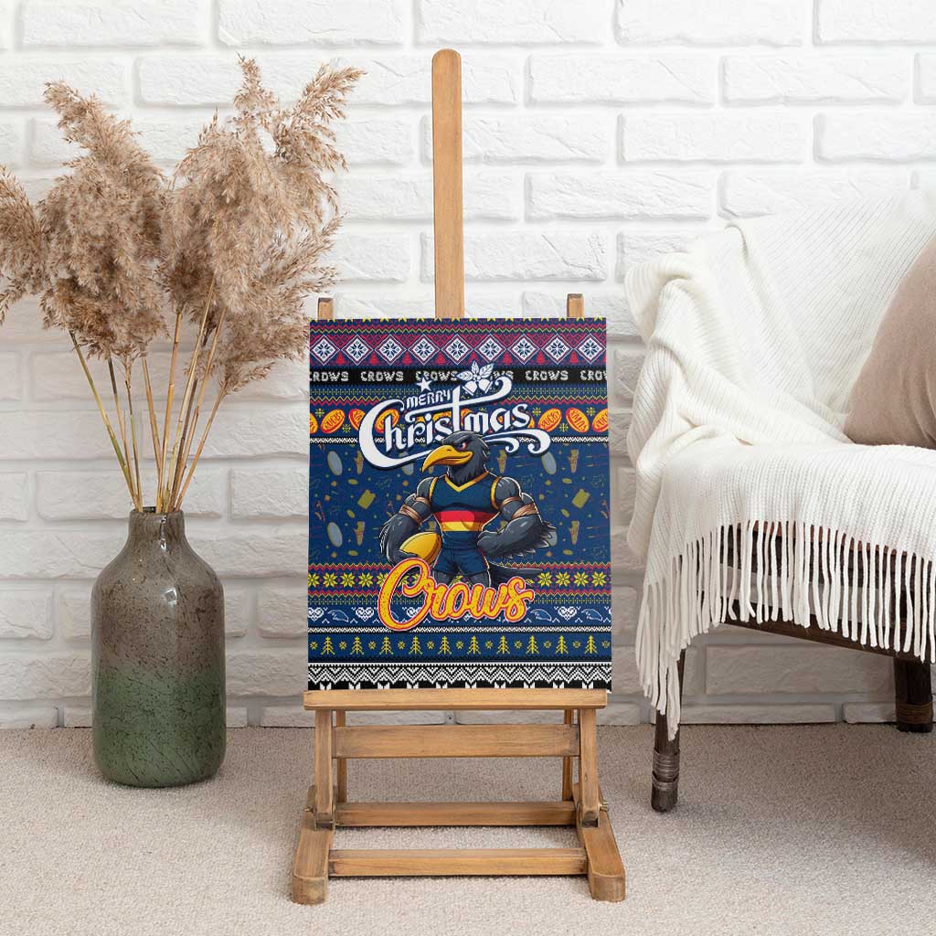 Crows Football Xmas Canvas Wall Art Australia AFL Mascot