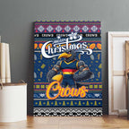 Crows Football Xmas Canvas Wall Art Australia AFL Mascot