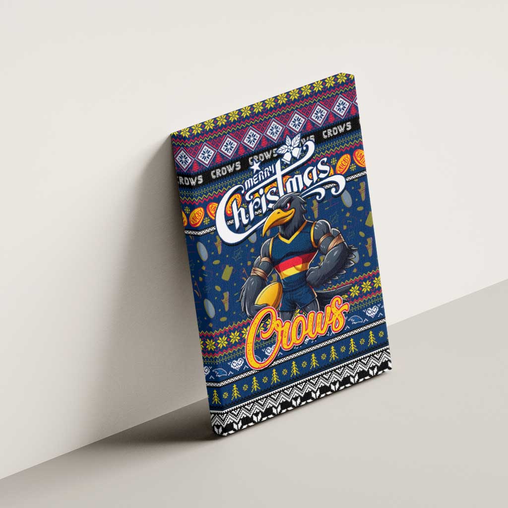 Crows Football Xmas Canvas Wall Art Australia AFL Mascot