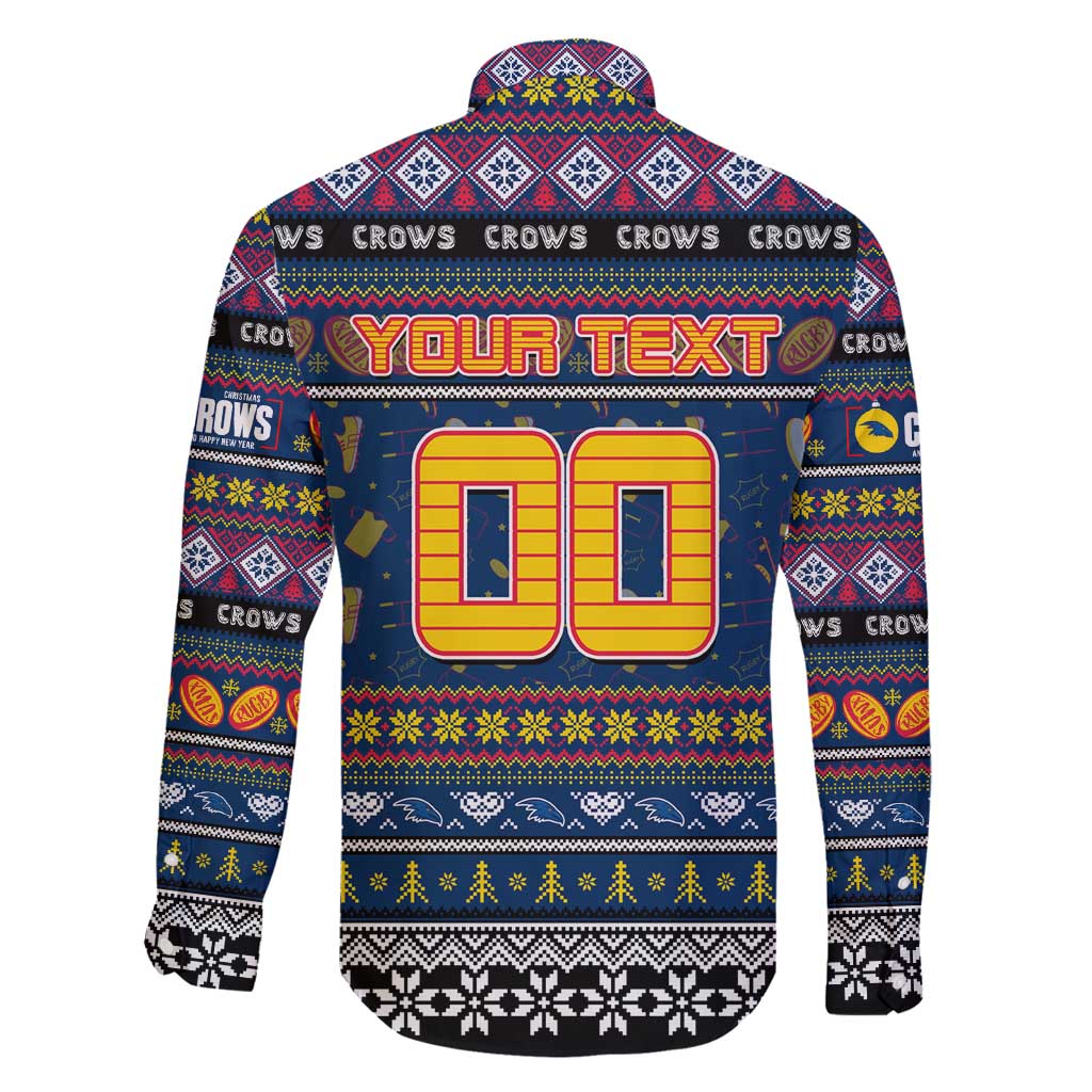 Personalized Crows Rugby Xmas Family Matching Puletasi and Hawaiian Shirt Australia AFL Mascot