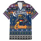 Personalized Crows Rugby Xmas Hawaiian Shirt Australia AFL Mascot