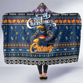 Crows Football Xmas Hooded Blanket Australia AFL Mascot