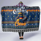 Crows Football Xmas Hooded Blanket Australia AFL Mascot