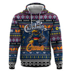 Personalized Crows Rugby Xmas Hoodie Australia AFL Mascot