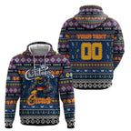 Personalized Crows Rugby Xmas Hoodie Australia AFL Mascot