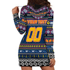 Personalized Crows Rugby Xmas Hoodie Dress Australia AFL Mascot