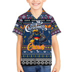 Personalized Crows Rugby Xmas Kid Hawaiian Shirt Australia AFL Mascot