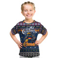 Personalized Crows Rugby Xmas Kid T Shirt Australia AFL Mascot