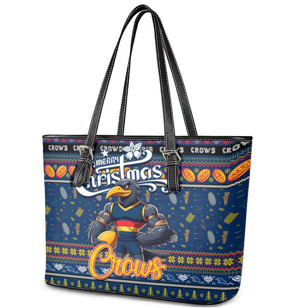 Crows Football Xmas Leather Tote Bag Australia AFL Mascot