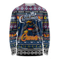 Personalized Crows Rugby Xmas Long Sleeve Shirt Australia AFL Mascot