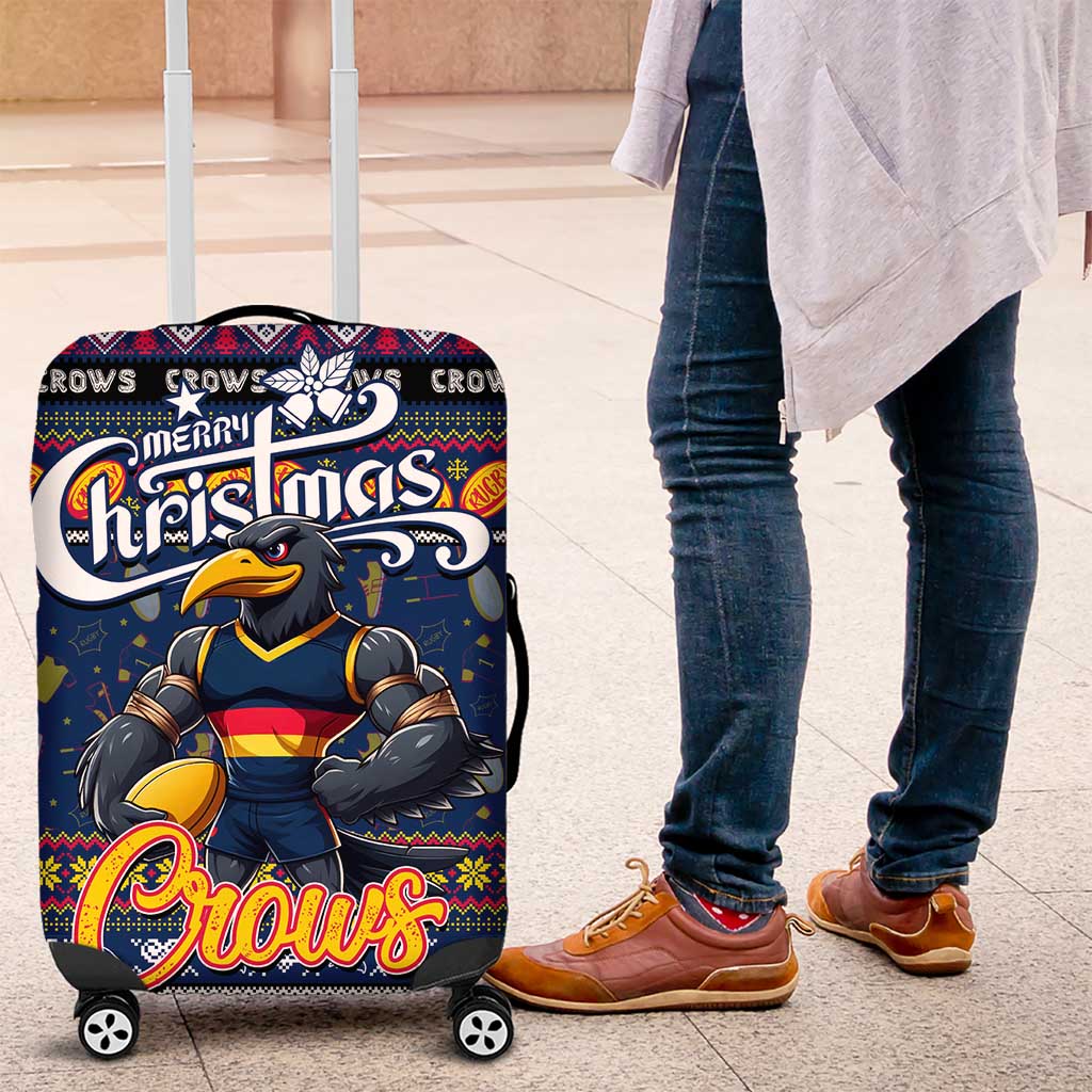 Crows Football Xmas Luggage Cover Australia AFL Mascot
