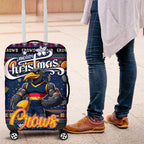 Crows Football Xmas Luggage Cover Australia AFL Mascot