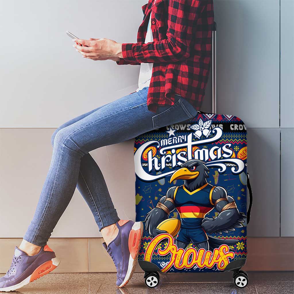 Crows Football Xmas Luggage Cover Australia AFL Mascot