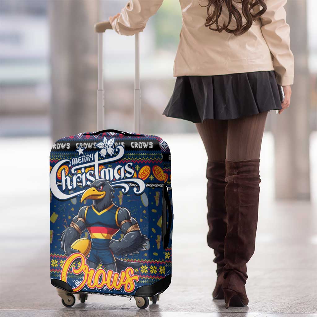Crows Football Xmas Luggage Cover Australia AFL Mascot