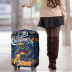 Crows Football Xmas Luggage Cover Australia AFL Mascot