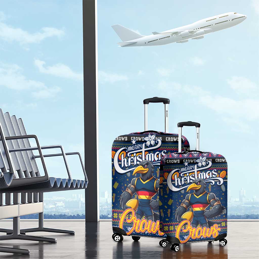 Crows Football Xmas Luggage Cover Australia AFL Mascot